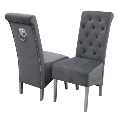 Emma dining set and 1m marble dining table