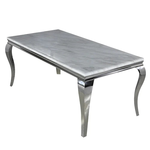 Chrome Dining Table With Lucy Slim
